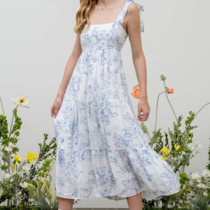 Blossom Layers Midi Dress