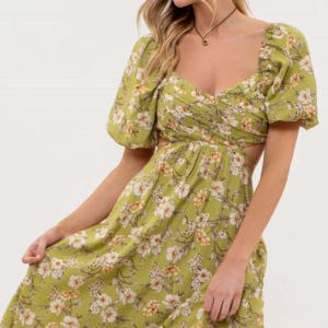 Rosebud Cut-Out Dress