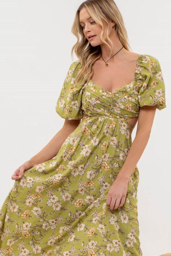 Rosebud Cut-Out Dress