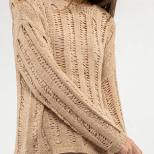 Ladder Knit Pullover