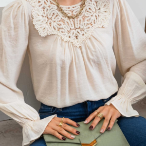 Lace Charm Long Sleeve Top